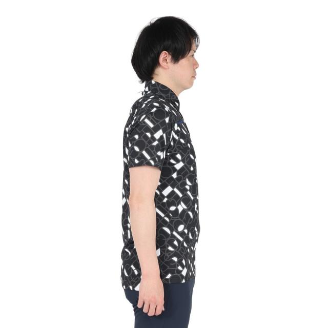 ルコックスポルティフ(lecoqsportif)ゴルフウェア 吸汗速乾 カラーブロックグラフィック 小柄半袖シャツ LG5SH…_4