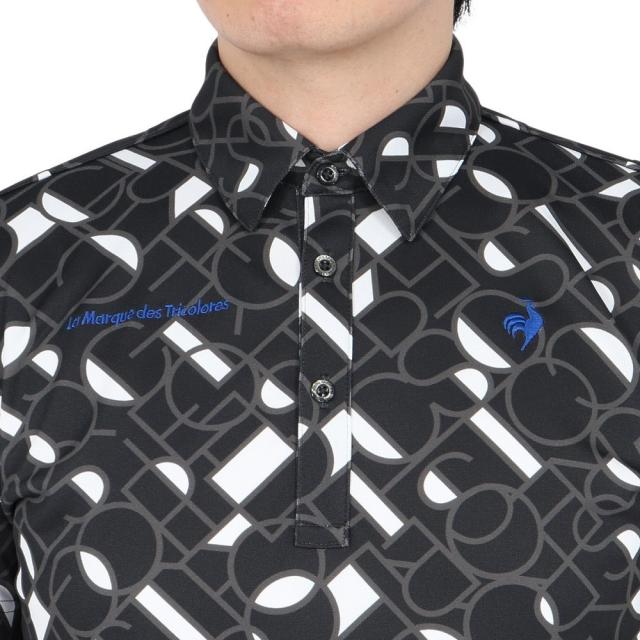 ルコックスポルティフ(lecoqsportif)ゴルフウェア 吸汗速乾 カラーブロックグラフィック 小柄半袖シャツ LG5SH…_5
