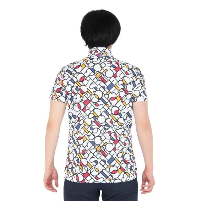 ルコックスポルティフ(lecoqsportif)ゴルフウェア 吸汗速乾 カラーブロックグラフィック 小柄半袖シャツ LG5SH…_3