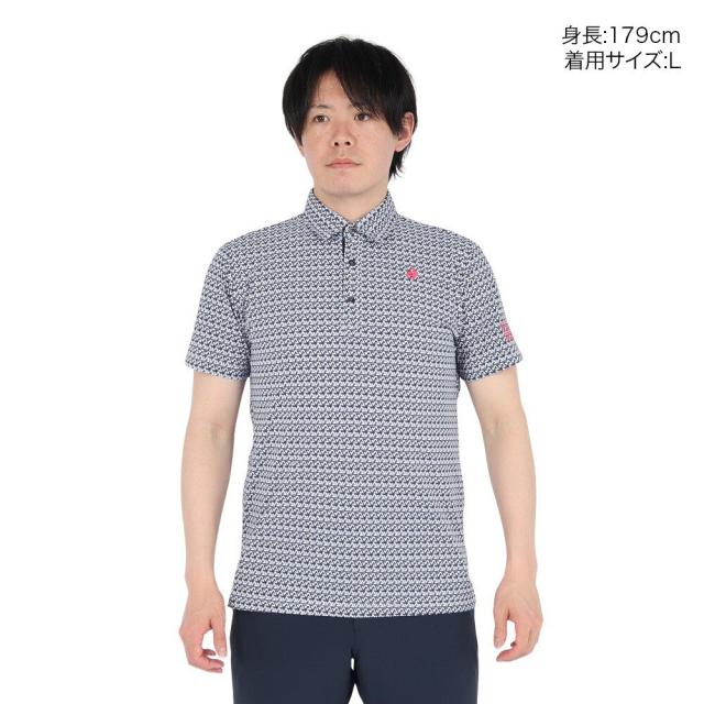 ルコックスポルティフ(lecoqsportif)ゴルフウェア ストレッチ トライアングル 小柄半袖シャツ LG5SHS06M …_1