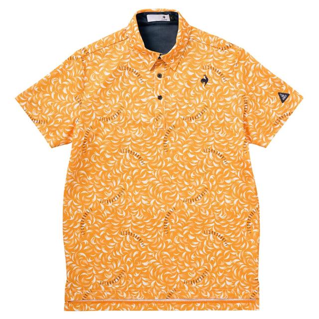 ルコックスポルティフ(lecoqsportif)ゴルフウェア 接触冷感 小柄 半袖ポロシャツ LG5SHS09M OR00(M…