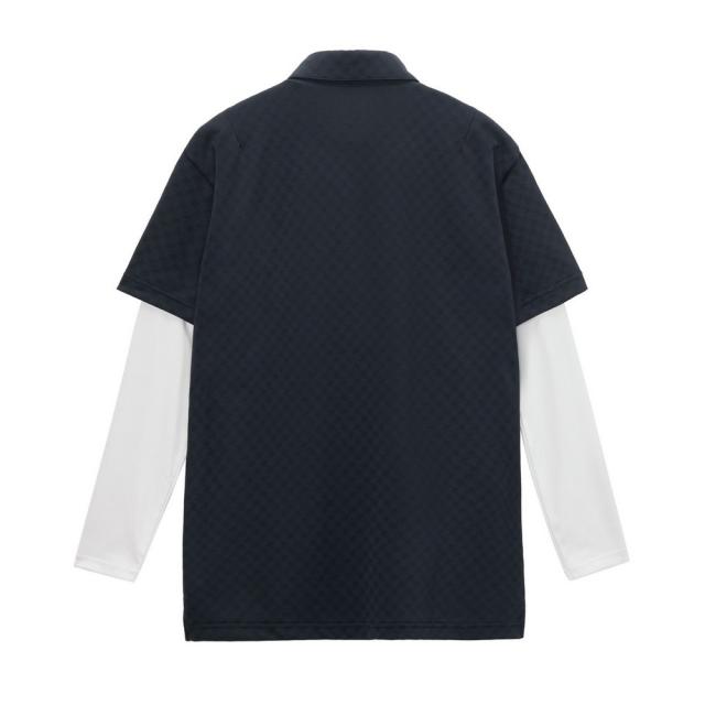 【ポイント5％！5/3 21:00〜22:59限定】ルコックスポルティフ(lecoqsportif)ゴルフウェア 3WAYチェックジャカード半袖シャツ インナーシャツ LG6ST…_1