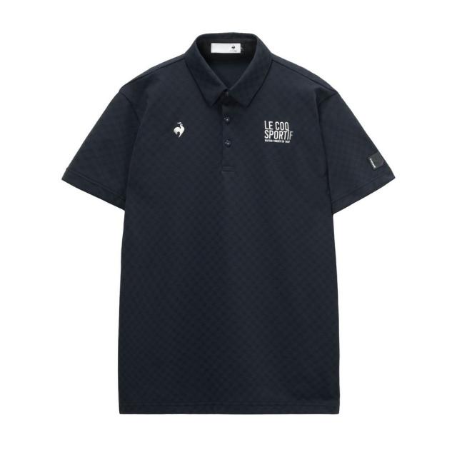 【ポイント5％！5/3 21:00〜22:59限定】ルコックスポルティフ(lecoqsportif)ゴルフウェア 3WAYチェックジャカード半袖シャツ インナーシャツ LG6ST…_2