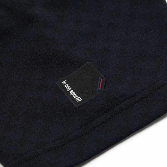 【ポイント5％！5/3 21:00〜22:59限定】ルコックスポルティフ(lecoqsportif)ゴルフウェア 3WAYチェックジャカード半袖シャツ インナーシャツ LG6ST…_4