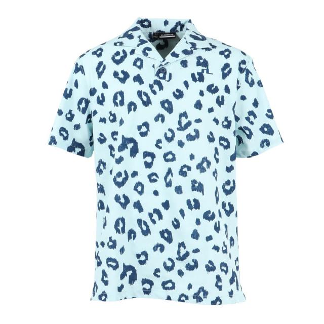 J.LINDEBERG(J.LINDEBERG)ゴルフウェア 吸湿 速乾 半袖 オープンカラーシャツ 071-81440-09…