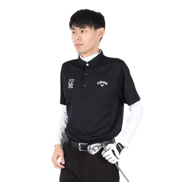 キャロウェイ(CALLAWAY)ゴルフウェア 吸汗速乾 セットシャツ インナー付き C25234108-1010(Men’s)