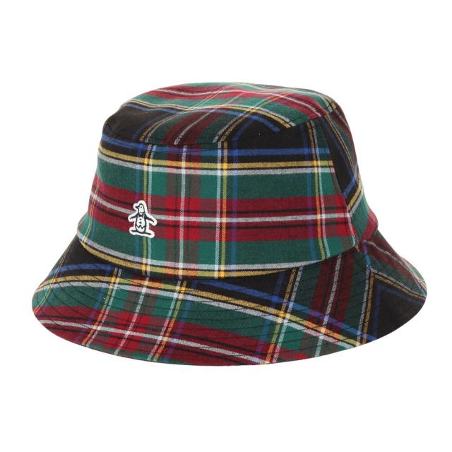マンシング(MUNSING)ゴルフ チェック柄バケットハット MG4FCP71U BK00(Men’s)