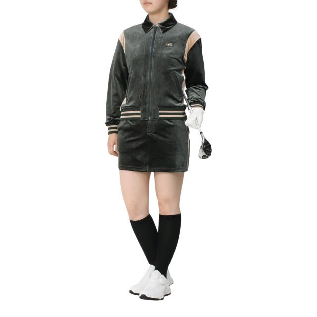 ROSASEN(ROSASEN)ゴルフウェア アウター UVカット A-Line ベロアトラックジャケット 048-52911…_9