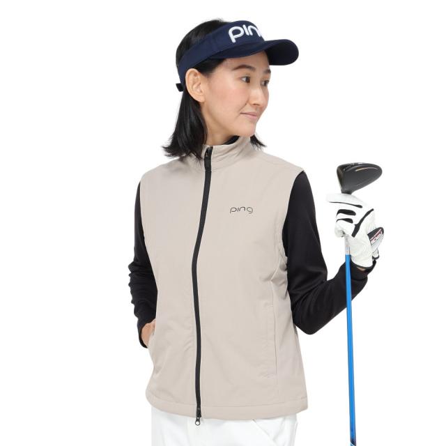 ピン(PING)ゴルフウェア アウター 24FW 吸水速乾 撥水ベスト 622-4258800-040(Lady’s)