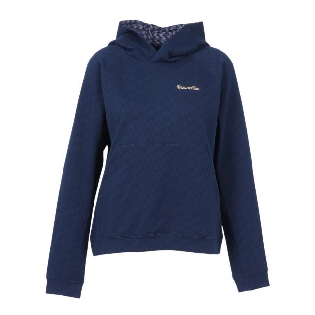 レザレクション(Resurrection)ゴルフウェア GMジャガード パーカープルオーバー BD34HD15-W NVY(L…
