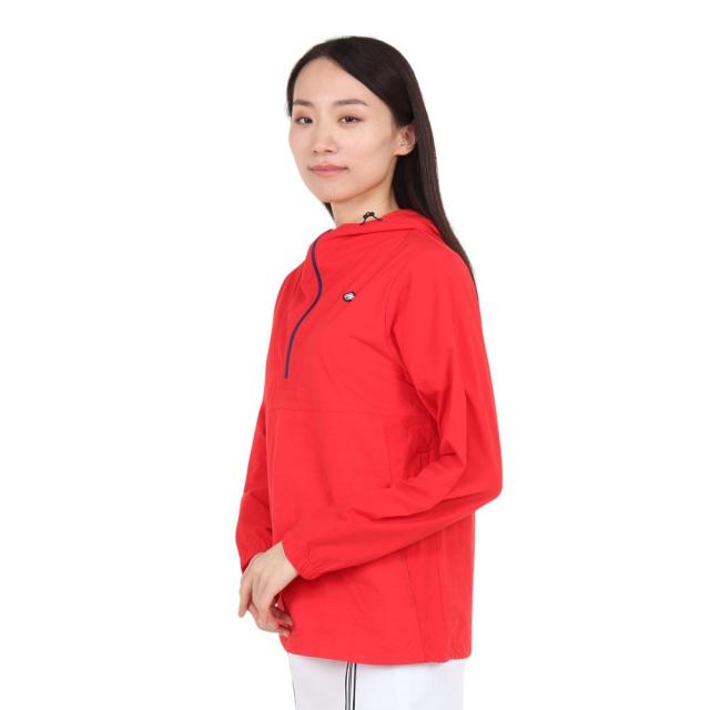 フィドラ(FIDRA)ゴルフウェア アウター 撥水 フーディ ライトウェイトブルゾン FD5QUY01 RED.(Lady’s)