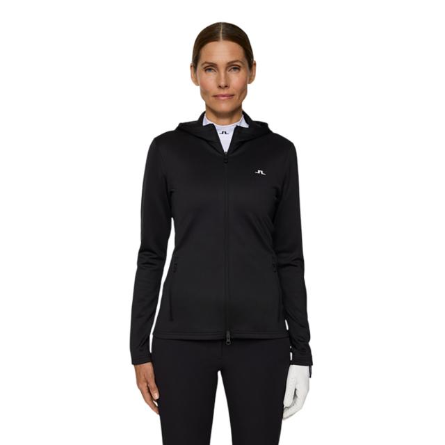 J.LINDEBERG(J.LINDEBERG)ゴルフウェア アウター Aerialle 長袖パーカー フルジップミッドレイヤ…