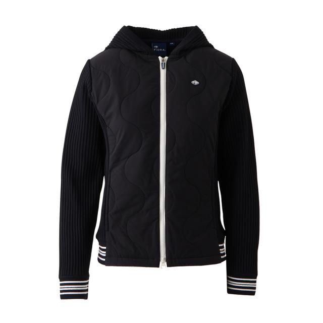 フィドラ(FIDRA)ゴルフウェア アウター 吸湿発熱 ニット HX中綿 フード付き ジャケット FD5UUY08 NVY(L…