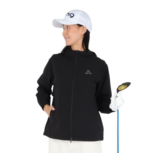 ピン(PING)ゴルフウェア アウター ナイロンリップ フーディーブルゾン 622-5220003-010(Lady’s)