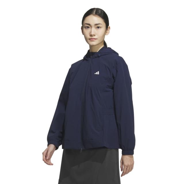 アディダス(adidas)ゴルフウェア 撥水 フルジップ フード付きウインドジャケット JWJ99-JM7180 NVY(La…