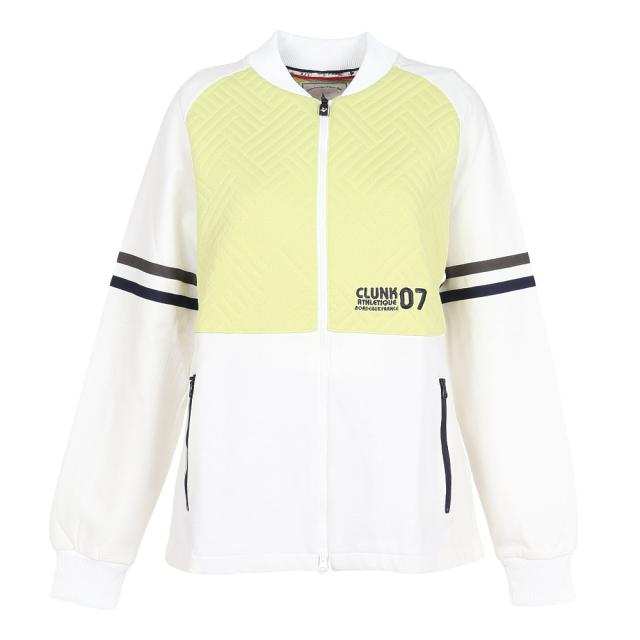 クランク(CLUNK)ゴルフウェア アウター 長袖 キルトJQジップアップジャケット CL5SUY59 WHT(Lady’s)