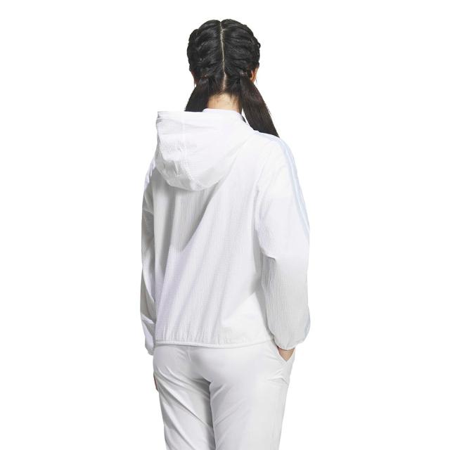 【ポイント5％！5/3 21:00〜22:59限定】アディダス(adidas)ゴルフウェア アウター 撥水 シアサッカー フルジップ フーディー UB333-KA4308W(La…_1