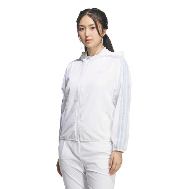 【ポイント5％！5/3 21:00〜22:59限定】アディダス(adidas)ゴルフウェア アウター 撥水 シアサッカー フルジップ フーディー UB333-KA4308W(La…