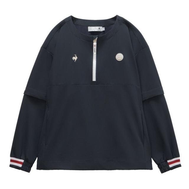 ルコックスポルティフ(lecoqsportif)ゴルフウェア アウター 防風 2WAYクルーネックブルゾン LG6SWB00L…