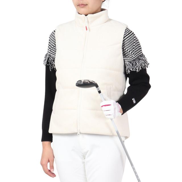 ROSASEN(ROSASEN)ゴルフウェア アウター 防風 パイル 起毛 中綿 ベスト 045-42071-006-24AW…