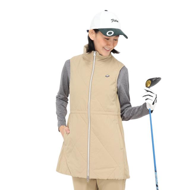 フィドラ(FIDRA)ゴルフウェア 吸湿発熱 中綿ロングべスト FD5SUY22 BEG