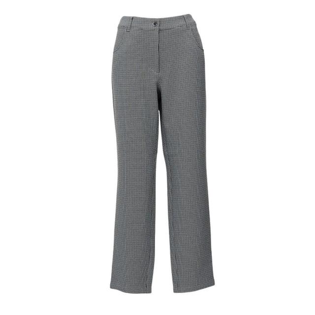 マンシング(MUNSING)ゴルフウェア ストレッチ千鳥チェック柄 9分丈パンツ MG5FLP81L BK00(Lady’s)