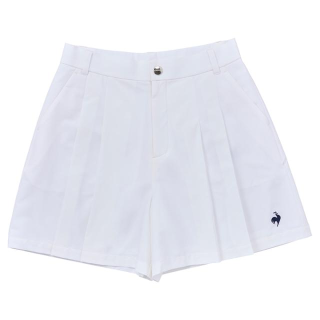 ルコックスポルティフ(lecoqsportif)ゴルフウェア 撥水 プリーツキュロット LG5SSK50L WH00(Lady…