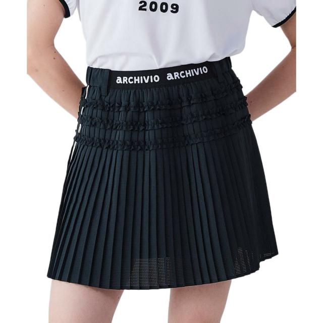 アルチビオ(archivio)ゴルフウェア ミニプリーツ撥水通気スカート A456604-001(Lady’s)