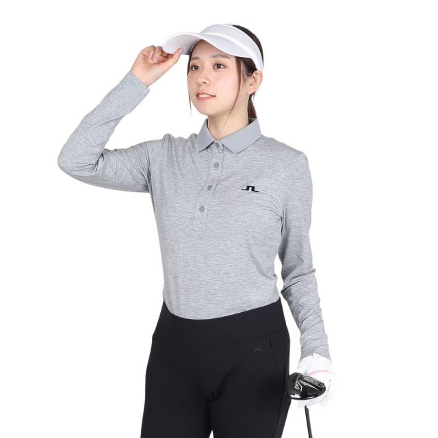 J.LINDEBERG(J.LINDEBERG)ゴルフウェア 吸水速乾 Flor 長袖ポロシャツ 072-22910-013(…