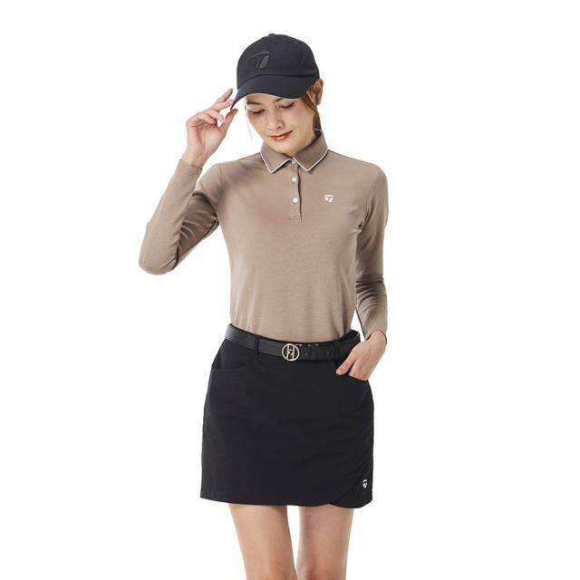 テーラーメイド(TAYLORMADE)ゴルフウェア 裏起毛 ベーシックシック 長袖ポロシャツ M20442-TL552(Lad…