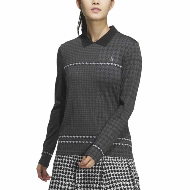 アディダス(adidas)ゴルフウェア PRIMEKNIT サイドシームレス長袖シャツ JSB93-IM7278BLK(Lad…