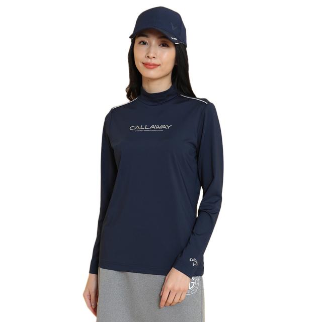 キャロウェイ(CALLAWAY)ゴルフウェア 長袖モックネックシャツ C25133201-1120(Lady’s)