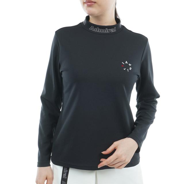 アドミラル ゴルフ(Admiral GOLF)ゴルフウェア 吸水速乾 カラタッチ 長袖モックネックシャツ ADLA554-BL…