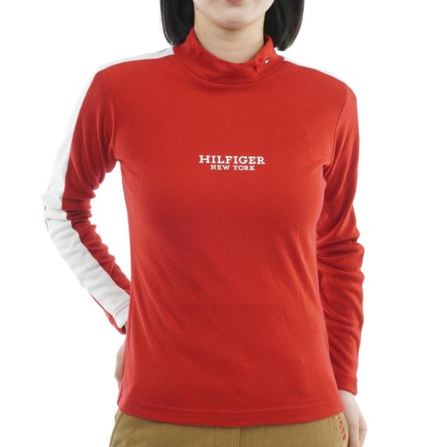 トミーヒルフィガーゴルフ(  GOLF)ゴルフウェア 吸湿発熱 長袖 モックネックシャツ THLA5…