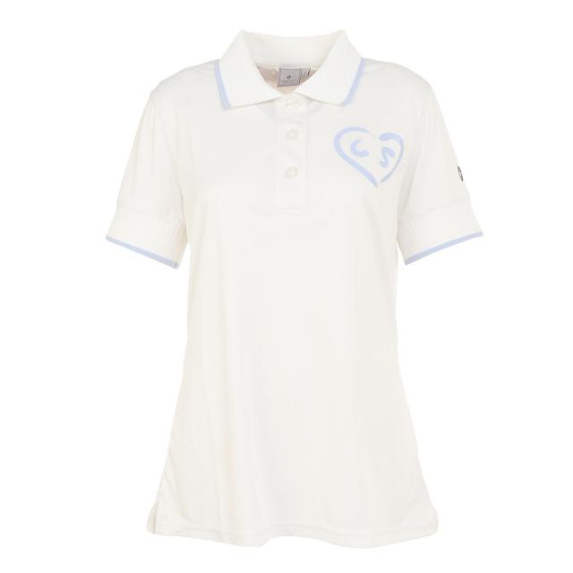その他ブランド(OTHER BRAND)ゴルフウェア Heart 半袖ポロシャツ 2324631-106(Lady’s)