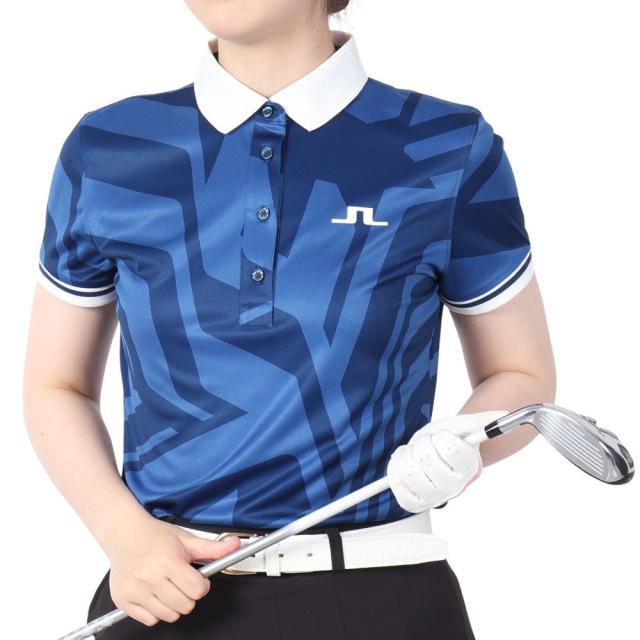 J.LINDEBERG(J.LINDEBERG)ゴルフウェア Felicite Print ポロシャツ 072-21750-0…