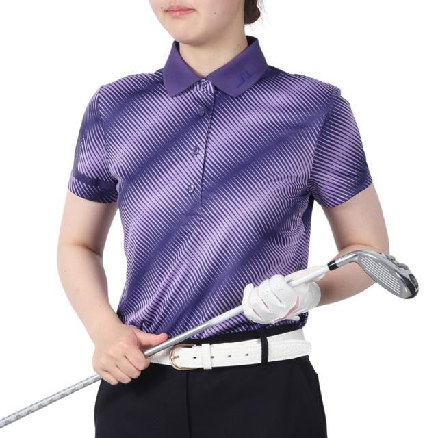 J.LINDEBERG(J.LINDEBERG)ゴルフウェア Heidi プリント ポロシャツ 072-23141-084(L…