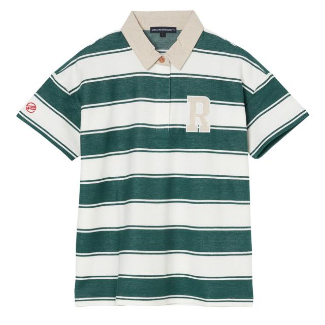 ROSASEN(ROSASEN)ゴルフウェア オニカノコボーダー半袖ポロ 045-23243-25SS-023(Lady’s)