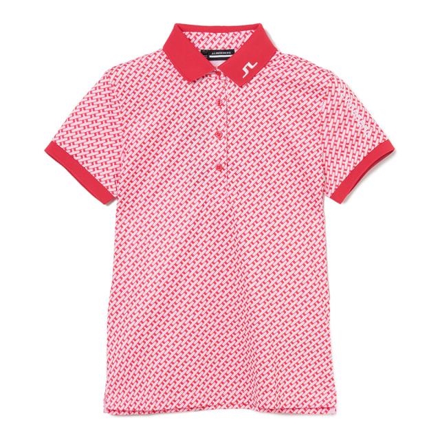 J.LINDEBERG(J.LINDEBERG)ゴルフウェア 速乾 Tour Tech プリント 半袖ポロシャツ 072-23…