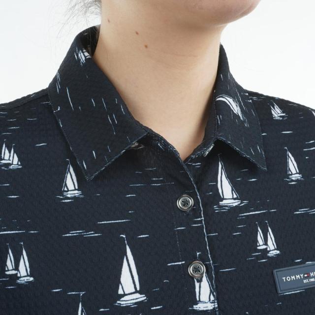 トミーヒルフィガーゴルフ(TOMMY HILFIGER GOLF)ゴルフウェア UVカット 半袖 ヨットプリント フレンチスリ…_8