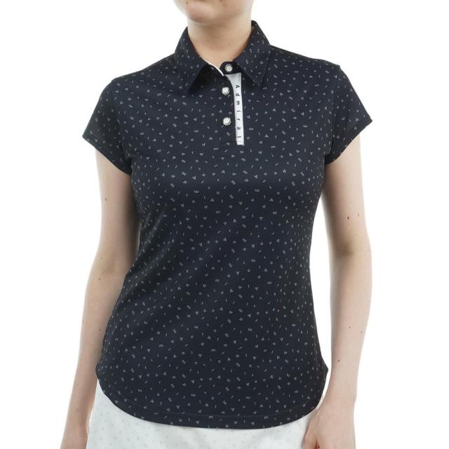 アドミラル ゴルフ(Admiral GOLF)ゴルフウェア ダンシングロゴ キャップスリーブポロシャツ ADLA524-NVY…