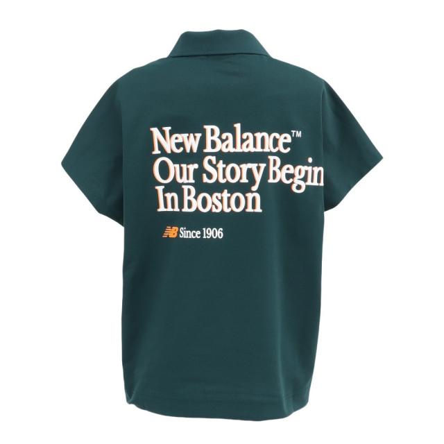 ニューバランス(new balance)ゴルフウェア ハーフジップ BIG 半袖ポロシャツ 012-6160502-130(L…_2