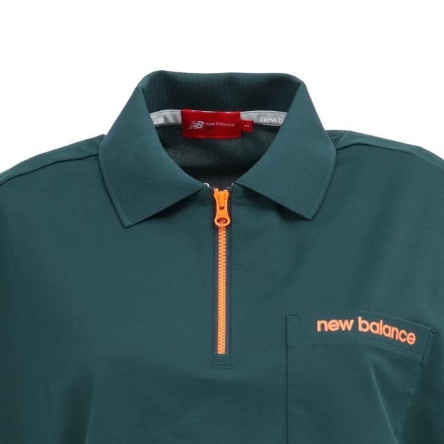 ニューバランス(new balance)ゴルフウェア ハーフジップ BIG 半袖ポロシャツ 012-6160502-130(L…_4