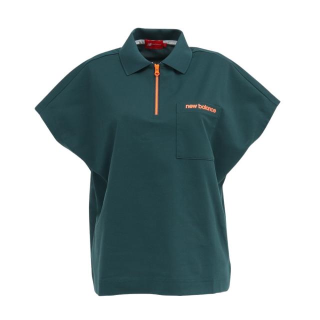 ニューバランス(new balance)ゴルフウェア ハーフジップ BIG 半袖ポロシャツ 012-6160502-130(L…