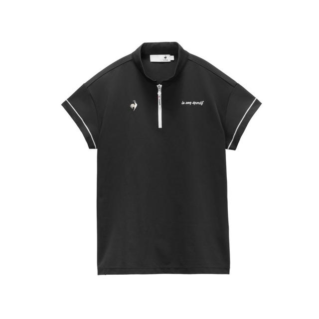 ルコックスポルティフ(lecoqsportif)ワイドシルエット ハーフジップ 半袖シャツ LG6SHS82L BK00(La…