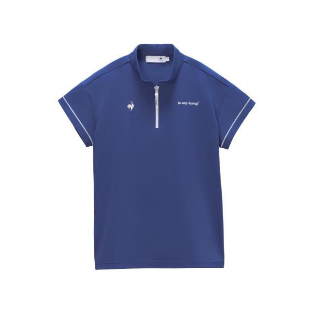 ルコックスポルティフ(lecoqsportif)ワイドシルエット ハーフジップ 半袖シャツ LG6SHS82L BL00(La…