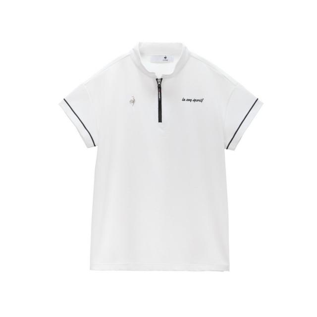 ルコックスポルティフ(lecoqsportif)ワイドシルエット ハーフジップ 半袖シャツ LG6SHS82L WH00(La…