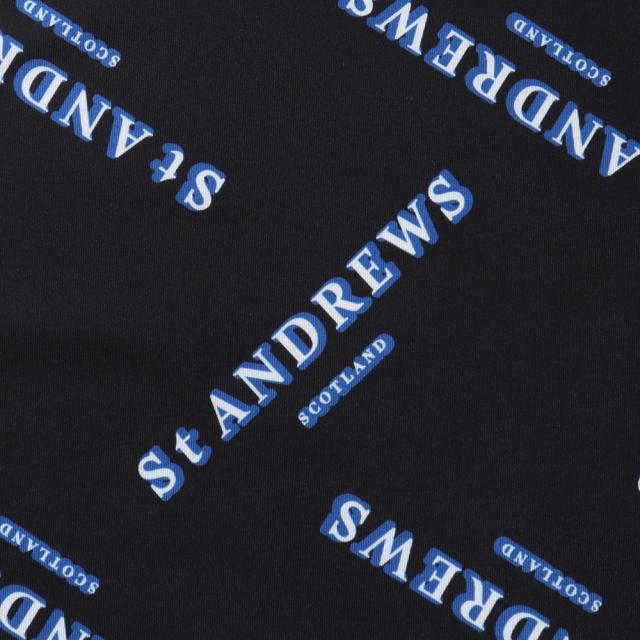 セントアンドリュース(ST.ANDREWS)ゴルフウェア 吸水速乾 クロッシングロゴプリント 半袖ハイネック 043-3167…_9
