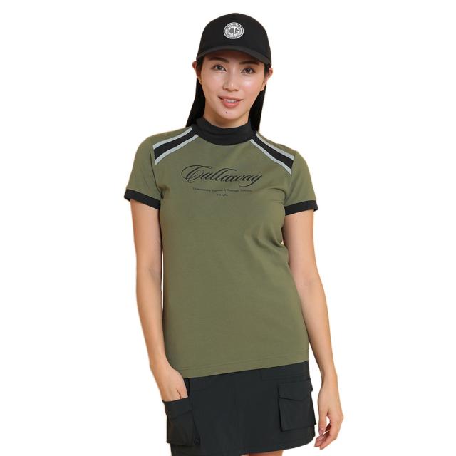 【ポイント5％！2/23 21:00〜22:59限定】キャロウェイ(CALLAWAY)ゴルフウェア 半袖モックネックシャツ C25134203-1180(Lady’s)