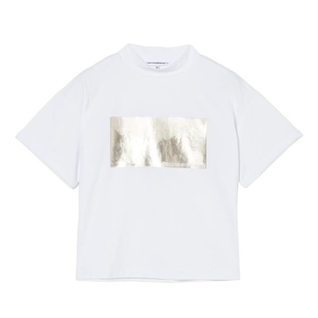 ROSASEN(ROSASEN)ゴルフウェア 半袖 箔プリントモックネックシャツ 048-23441-25SS-004(Lad…